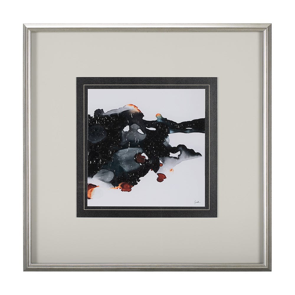 Mercana - Shimmering Night III by Mercana Studio Hand Embellished Textured Framed Art Print Matted under Glass - 14794 view 1