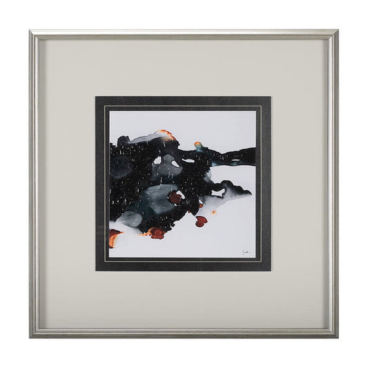 Mercana - Shimmering Night III by Mercana Studio Hand Embellished Textured Framed Art Print Matted under Glass - 14794 view 1