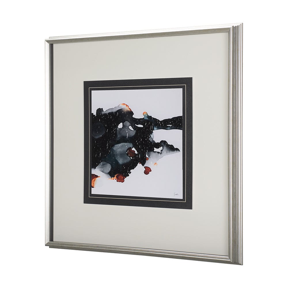 Mercana - Shimmering Night III by Mercana Studio Hand Embellished Textured Framed Art Print Matted under Glass - 14794 view 2