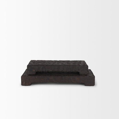 Mercana - Shira Reclaimed Dark Brown Wooden Riser (Set of 2) - 70500 view 5