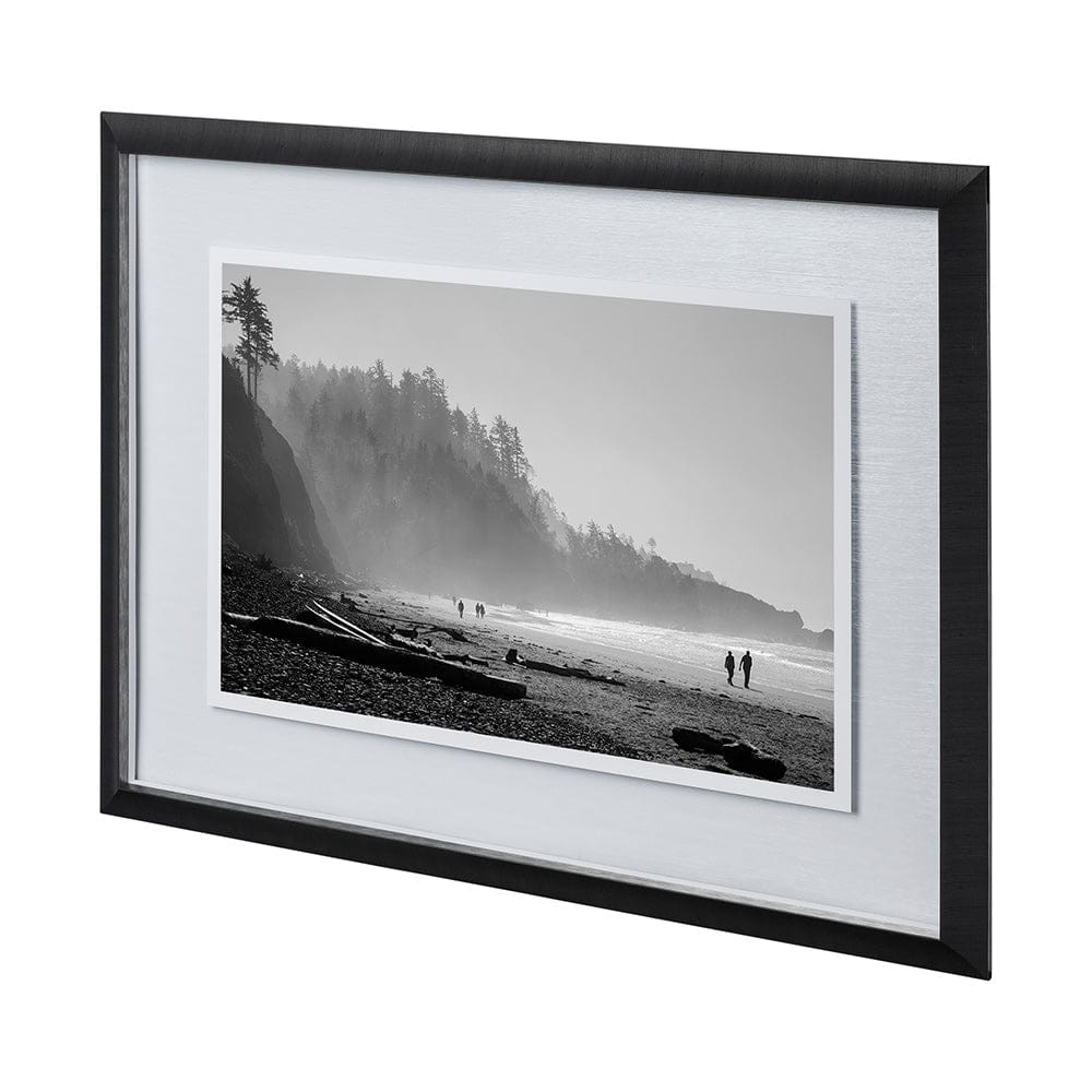 Mercana - Shoreland IV by Melissa McClain a Hand Embellished Textured Framed Art Print Matted under Glass - 12602 view 1