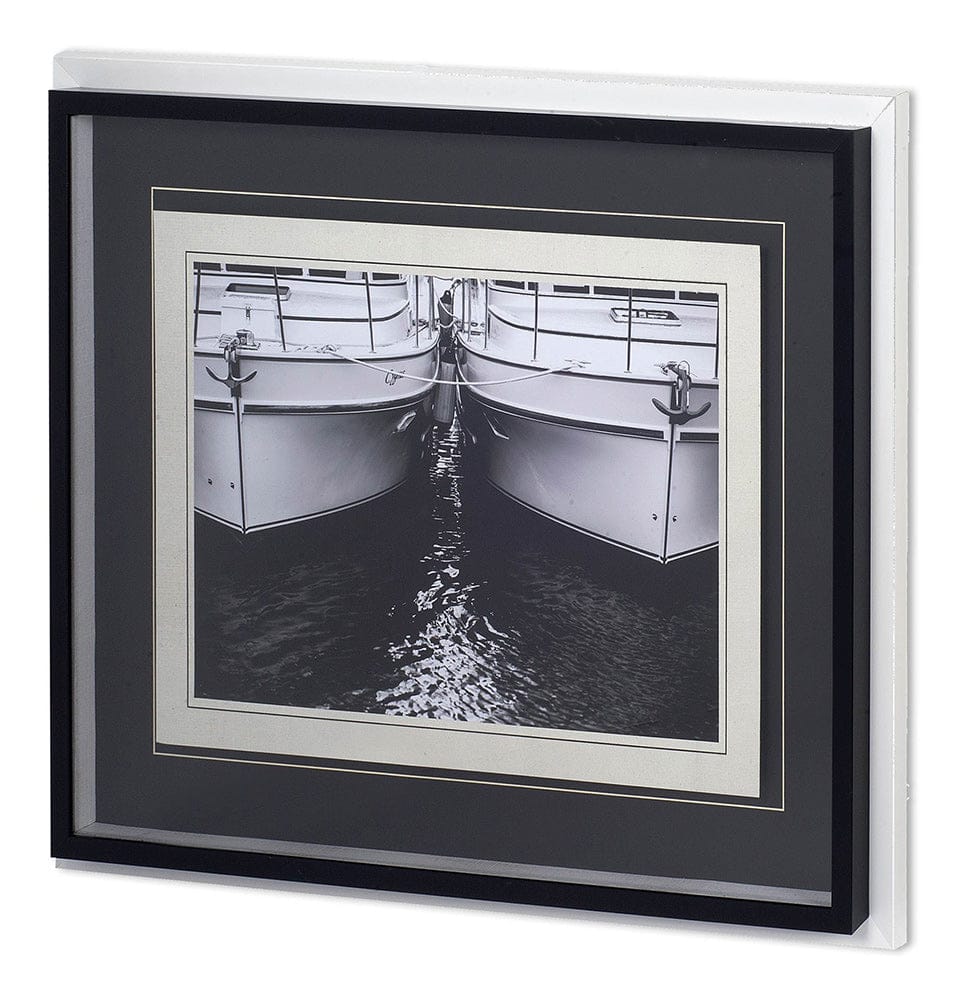 Mercana - Side By Side MAT-0261 by Aaron Matheson Hand Embellished Textured Framed Art Print Matted under Glas - 11491 view 1