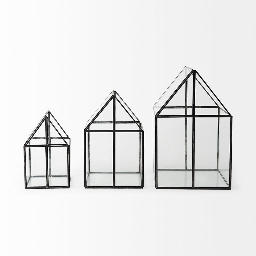 Mercana - Sikes Large 10L x 10W x 16H Hut Terrarium W/Glass Base - 68840 view 5