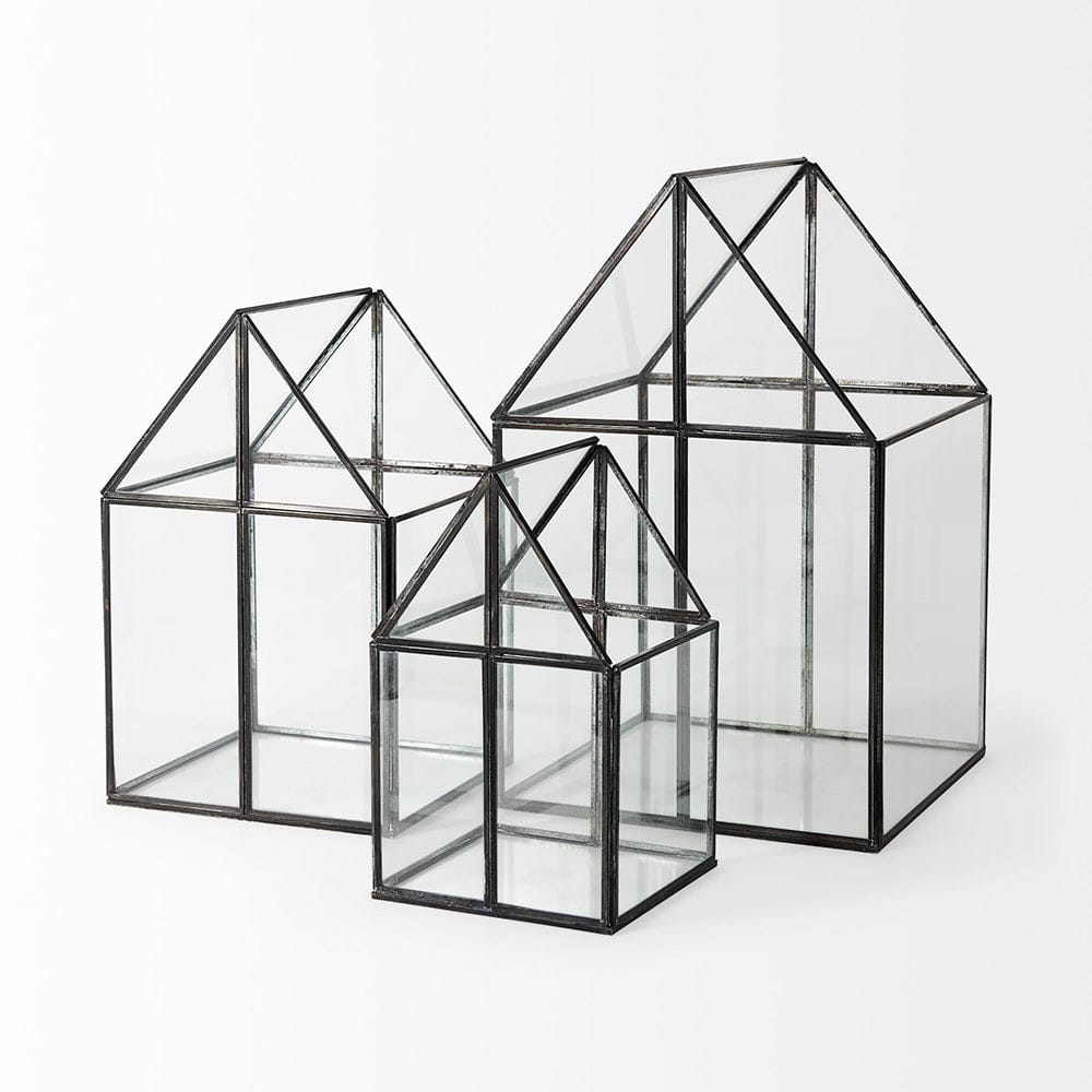 Mercana - Sikes Large 10L x 10W x 16H Hut Terrarium W/Glass Base - 68840 view 6