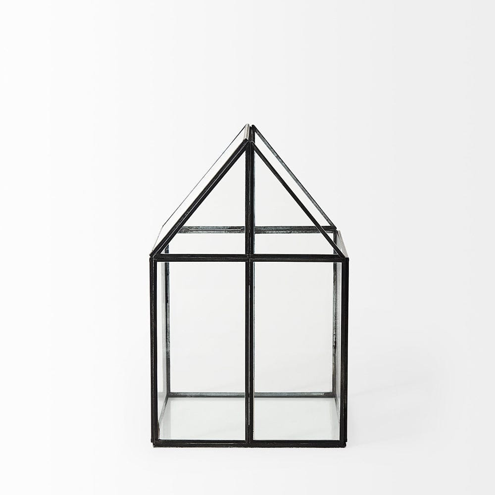 Mercana - Sikes Medium 8L x 8W x 13H Hut Terrarium W/Glass Base - 68839 view 4