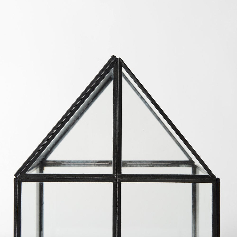 Mercana - Sikes Medium 8L x 8W x 13H Hut Terrarium W/Glass Base - 68839 view 8