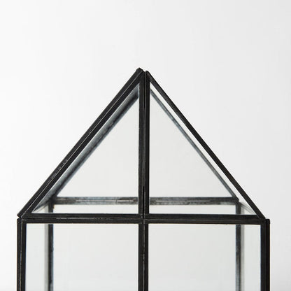 Mercana - Sikes Medium 8L x 8W x 13H Hut Terrarium W/Glass Base - 68839 view 8