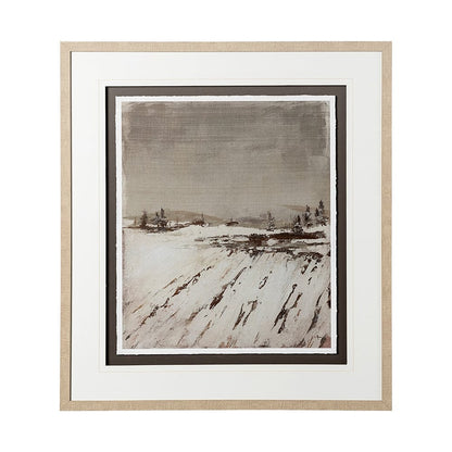 Mercana - Silent Snow I by Jonathan Klassen a Hand Embellished Textured Framed Art Print Matted under Glass - 12766 view 1