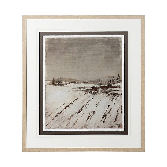 Mercana - Silent Snow I by Jonathan Klassen a Hand Embellished Textured Framed Art Print Matted under Glass - 12766 view 1