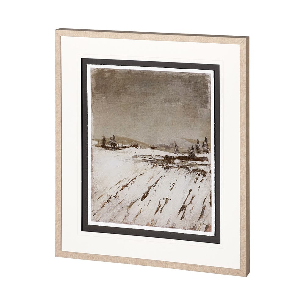 Mercana - Silent Snow I by Jonathan Klassen a Hand Embellished Textured Framed Art Print Matted under Glass - 12766 view 3