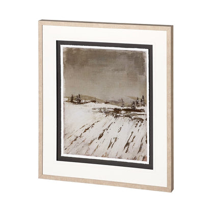 Mercana - Silent Snow I by Jonathan Klassen a Hand Embellished Textured Framed Art Print Matted under Glass - 12766 view 3