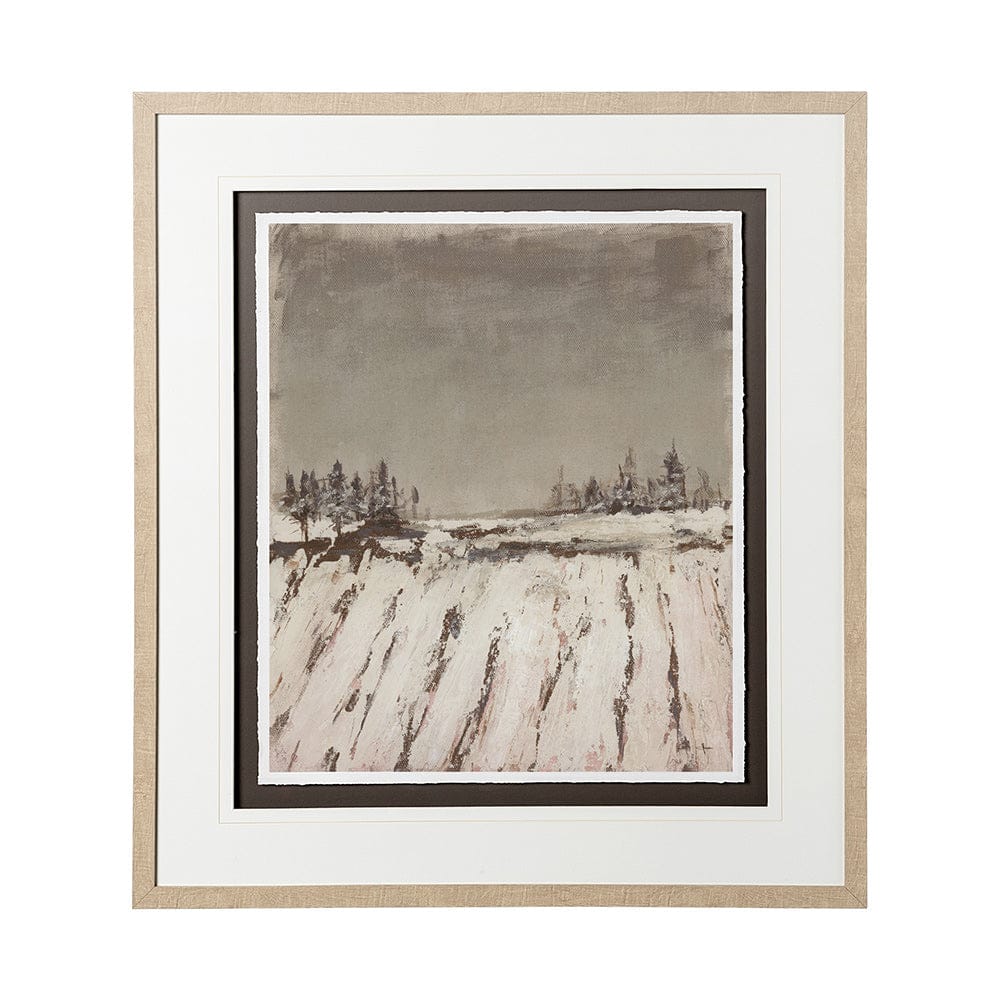Mercana - Silent Snow II by Jonathan Klassen a Hand Embellished Textured Framed Art Print Matted under Glass - 12767 view 1
