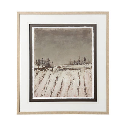 Mercana - Silent Snow II by Jonathan Klassen a Hand Embellished Textured Framed Art Print Matted under Glass - 12767 view 1