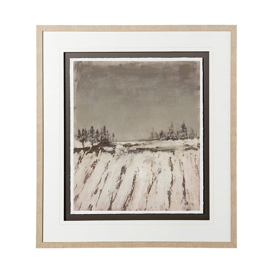 Mercana - Silent Snow II by Jonathan Klassen a Hand Embellished Textured Framed Art Print Matted under Glass - 12767 view 1