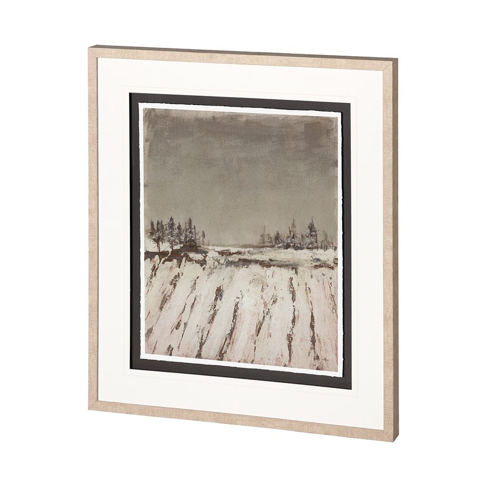 Mercana - Silent Snow II by Jonathan Klassen a Hand Embellished Textured Framed Art Print Matted under Glass - 12767 view 3