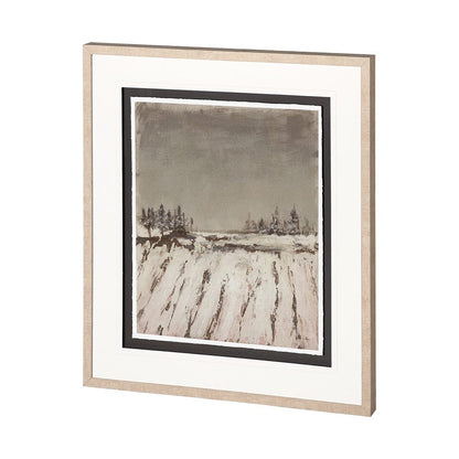 Mercana - Silent Snow II by Jonathan Klassen a Hand Embellished Textured Framed Art Print Matted under Glass - 12767 view 3