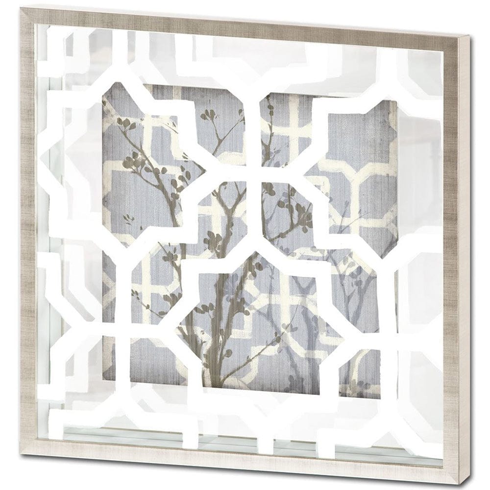 Mercana - Silhouette & Pattern V MC Jennifer Goldberger Hand Embelished Framed Art Print Matted under Glass - 9110 view 1