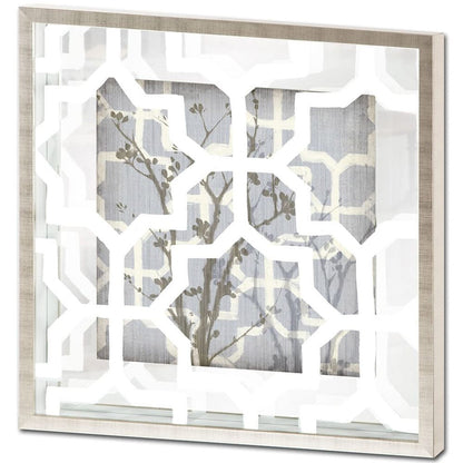 Mercana - Silhouette & Pattern V MC Jennifer Goldberger Hand Embelished Framed Art Print Matted under Glass - 9110 view 1