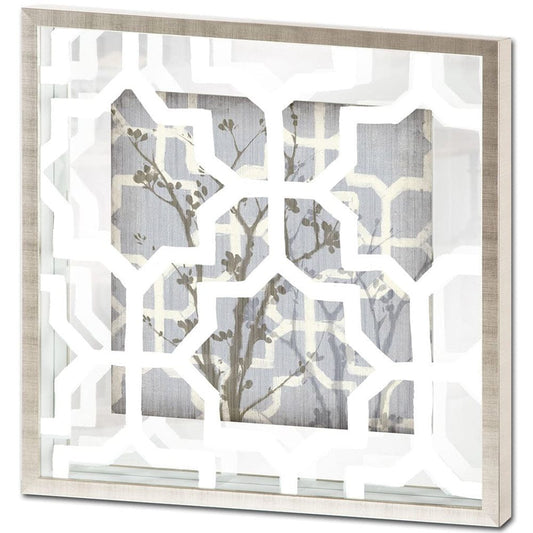 Mercana - Silhouette & Pattern V MC Jennifer Goldberger Hand Embelished Framed Art Print Matted under Glass - 9110 view 1