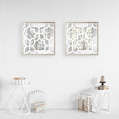 Mercana - Silhouette & Pattern V MC Jennifer Goldberger Hand Embelished Framed Art Print Matted under Glass - 9110 view 4