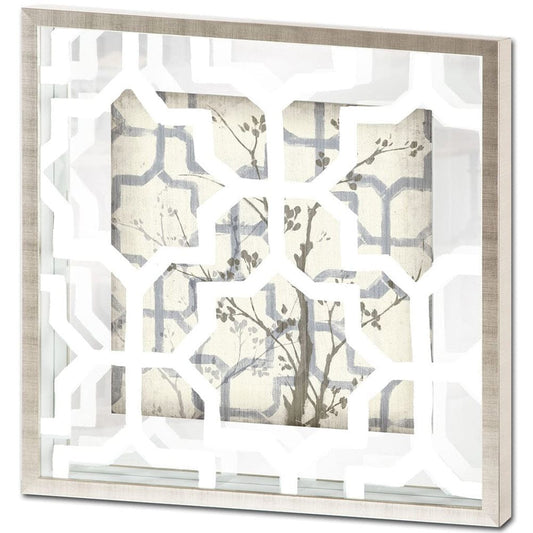 Mercana - Silhouette & Pattern VI MC Jennifer Goldberger Hand Embelished Framed Art Print Matted under Glass - 9111 view 1