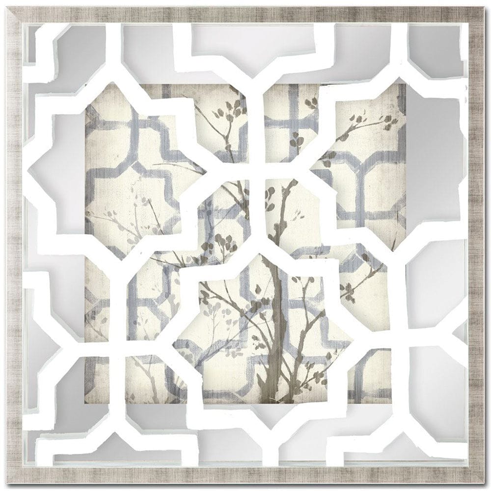 Mercana - Silhouette & Pattern VI MC Jennifer Goldberger Hand Embelished Framed Art Print Matted under Glass - 9111 view 2