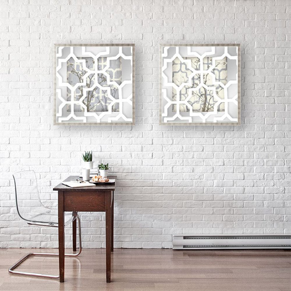Mercana - Silhouette & Pattern VI MC Jennifer Goldberger Hand Embelished Framed Art Print Matted under Glass - 9111 view 4
