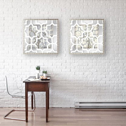 Mercana - Silhouette & Pattern VI MC Jennifer Goldberger Hand Embelished Framed Art Print Matted under Glass - 9111 view 4