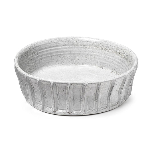Mercana - Silone Large 16L x 16W White Ceramic Bowl - 68904_CLOSEOUT view 1