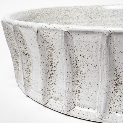 Mercana - Silone Large 16L x 16W White Ceramic Bowl - 68904_CLOSEOUT view 4