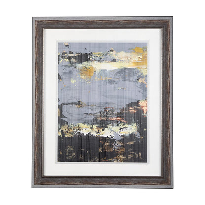 Mercana - Silver and gold Inspiration I by Mercana Studio a Hand Embellished Textured Framed Art Print - 14409 view 1