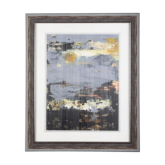 Mercana - Silver and gold Inspiration I by Mercana Studio a Hand Embellished Textured Framed Art Print - 14409 view 1