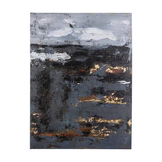 Mercana - Silver and gold inspiration II by Mercana Studio a Hand Embellished Textured Canvas - 102310-L view 1