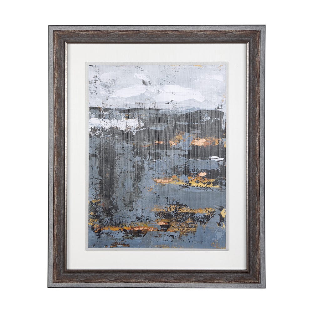 Mercana - Silver and gold Inspiration II by Mercana Studio a Hand Embellished Textured Framed Art Print - 14410 view 1