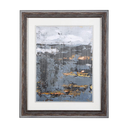 Mercana - Silver and gold Inspiration II by Mercana Studio a Hand Embellished Textured Framed Art Print - 14410 view 1