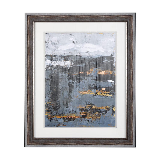Mercana - Silver and gold Inspiration II by Mercana Studio a Hand Embellished Textured Framed Art Print - 14410 view 1