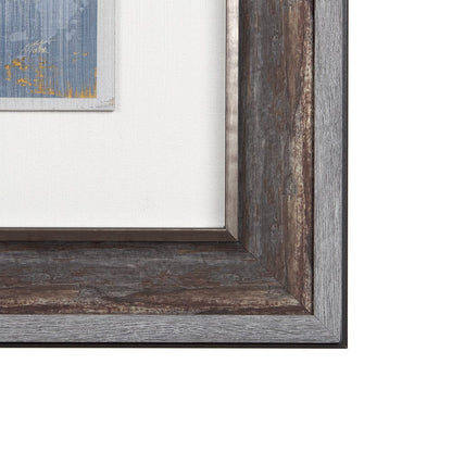 Mercana - Silver and gold Inspiration II by Mercana Studio a Hand Embellished Textured Framed Art Print - 14410 view 3