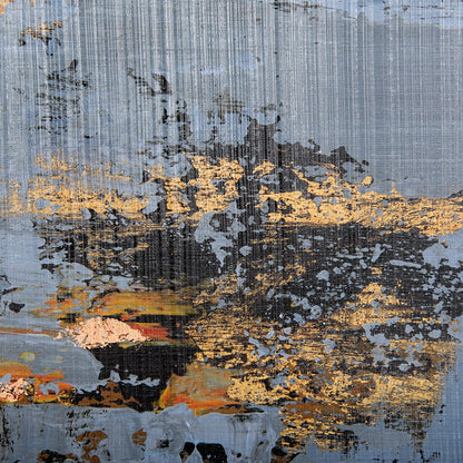 Mercana - Silver and gold Inspiration II by Mercana Studio a Hand Embellished Textured Framed Art Print - 14410 view 6