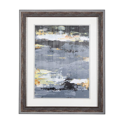 Mercana - Silver and gold Inspiration III by Mercana Studio a Hand Embellished Textured Framed Art Print - 14411 view 1