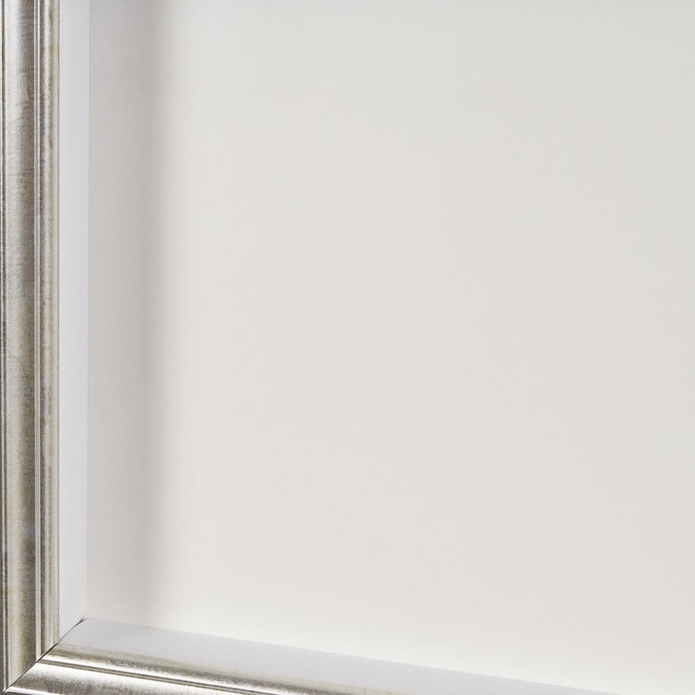 Mercana - Silver Pebbles by Studio M a handmade Original Framed Artwork under Glass - 15098 view 5