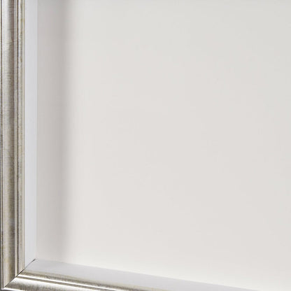 Mercana - Silver Pebbles by Studio M a handmade Original Framed Artwork under Glass - 15098 view 5