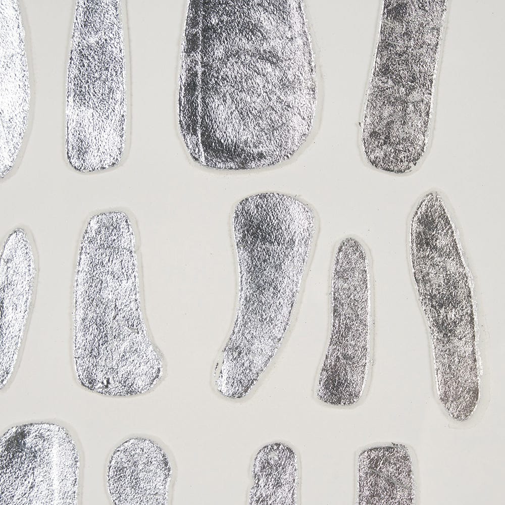 Mercana - Silver Pebbles by Studio M a handmade Original Framed Artwork under Glass - 15098 view 7