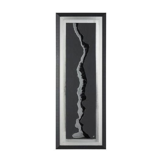 Mercana - Silver River by Barbara Fleming a Hand Embelished Textured Framed Art Print Matted under Glass - 12976 view 1
