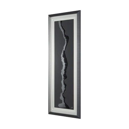 Mercana - Silver River by Barbara Fleming a Hand Embelished Textured Framed Art Print Matted under Glass - 12976 view 2