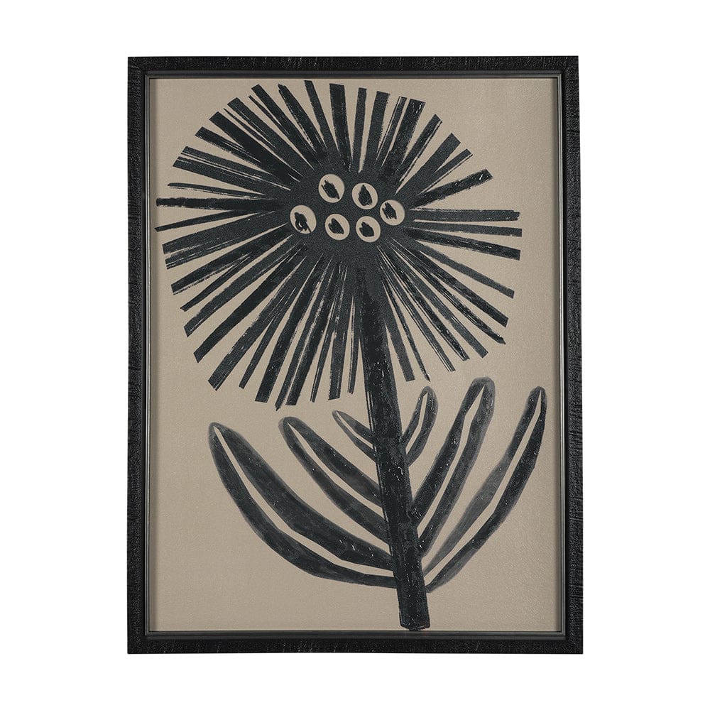 Mercana - Simple Floral - Bloom by Mercana Studio Hand Embellished Textured Framed Art Photo Matted under Glas - 14950 view 1