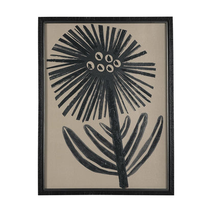 Mercana - Simple Floral - Bloom by Mercana Studio Hand Embellished Textured Framed Art Photo Matted under Glas - 14950 view 1