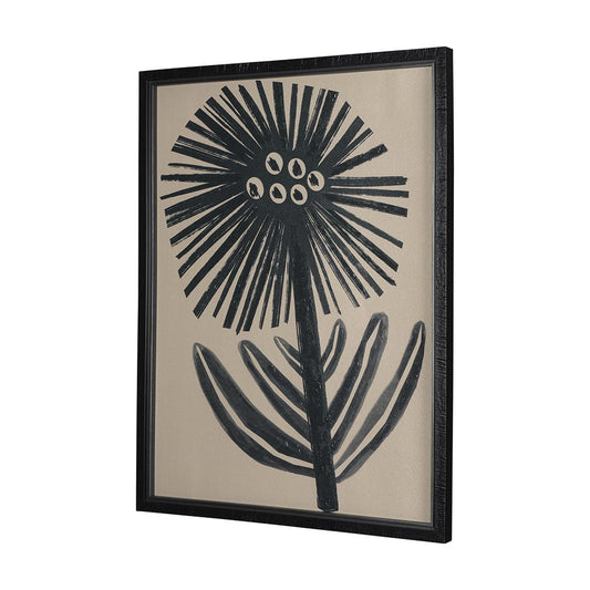 Mercana - Simple Floral - Bloom by Mercana Studio Hand Embellished Textured Framed Art Photo Matted under Glas - 14950 view 2