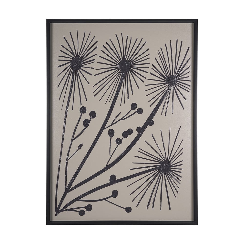 Mercana - Simple Floral-Grow by Mercana Studio a Hand Embellished Textured Framed Art Print - 15079 view 1