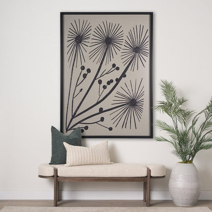 Mercana - Simple Floral-Grow by Mercana Studio a Hand Embellished Textured Framed Art Print - 15079 view 8
