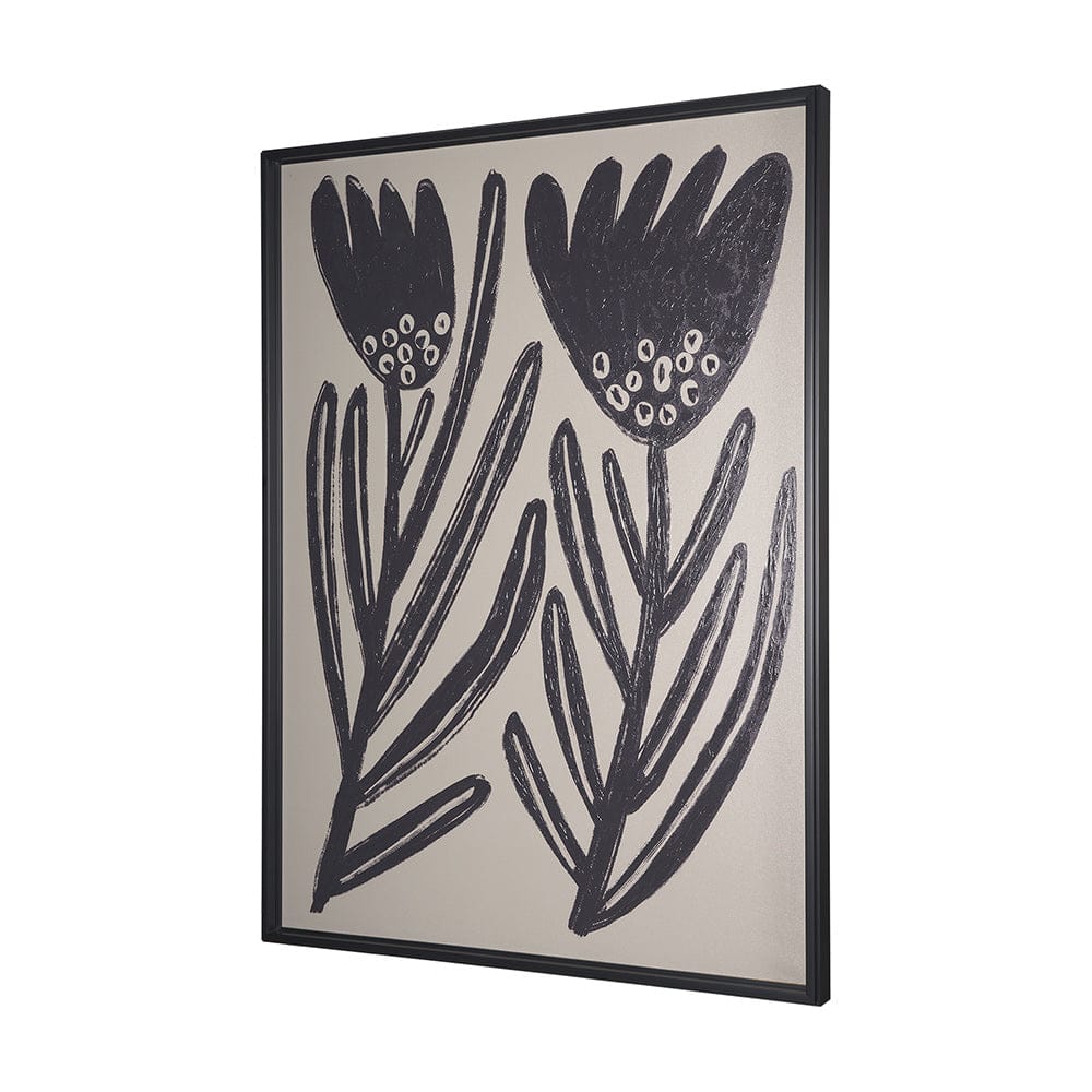 Mercana - Simple Floral-Grow by Mercana Studio a Hand Embellished Textured Framed Art Print - 15080 view 2